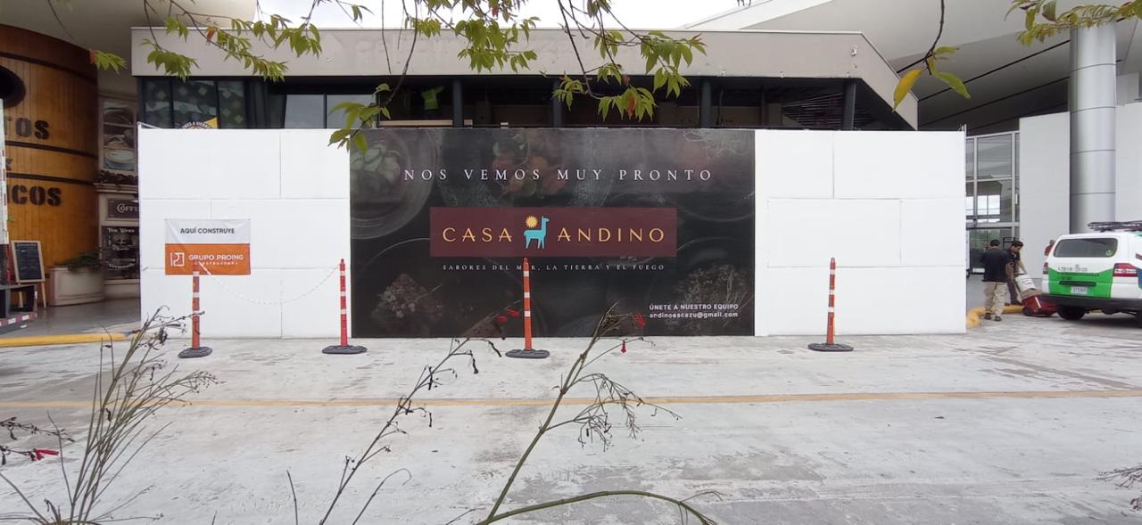 Rotulación de Cerramiento Comercial · Casa Andino